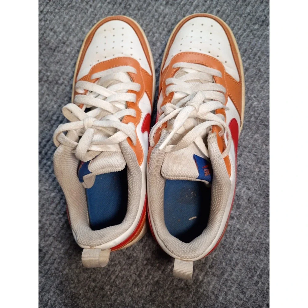 Nike Court Borough Low 2 GS Sneakers Hot Curry Colorway BQ5448-119 Size 7Y